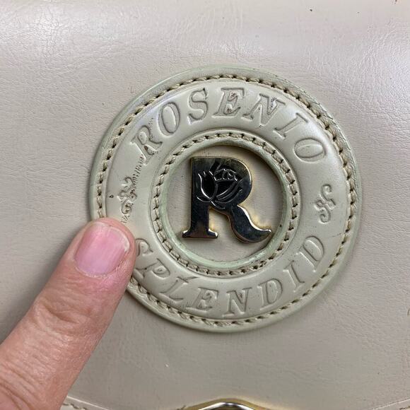 Rosenio Beige Structured Doctor’s Handbag with Strap - Picture 13 of 16